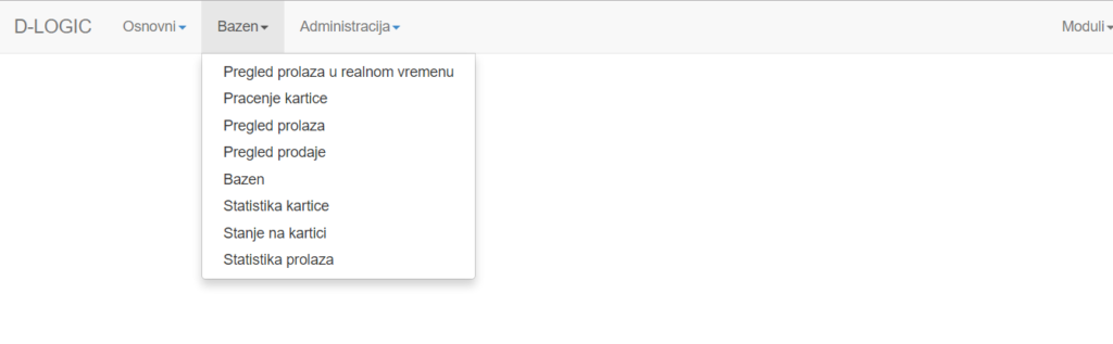 Prikaz aplikacije za prodaju karata 